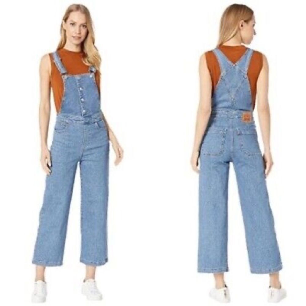 Levi’s Mile High Wide Leg Denim Overalls Jumpsuit Classic Contemporary Size 29